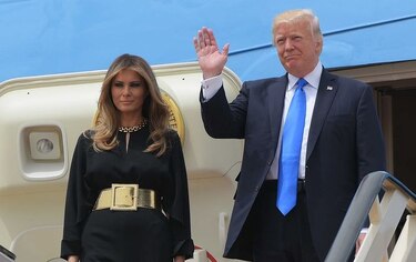 Realeza recibe a Donald Trump en Arabia Saudí