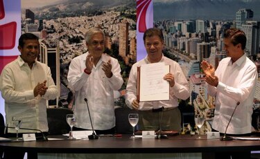 Colombia, Chile, México y Perú acuerdan liberar comercio