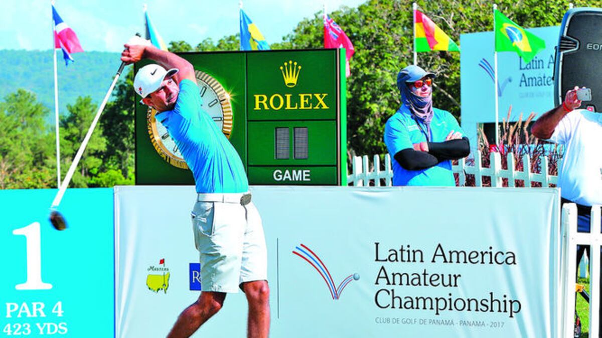 El panameño Ordóñez está entre los tres mejores del campeonato, tras cumplirse los primeros 18 de 72 hoyos. El evento finaliza el próximo domingo.