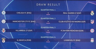 Chelsea-Real Madrid se medirán en cuartos