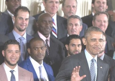 Roberto Kelly y los Gigantes visitan a Obama en la Casa Blanca