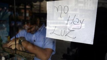 Fallas eléctricas afectan a Caracas y cinco estados de Venezuela