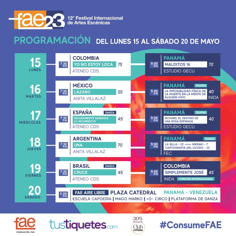 Danza de la Compañía Fernando Hurtado de España, este miércoles en el Ateneo de la Ciudad del Saber