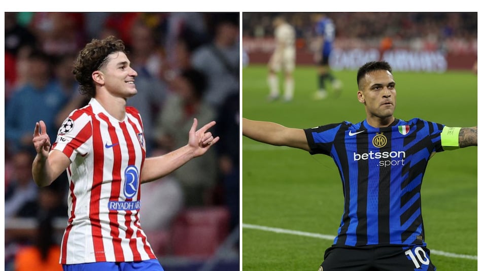 Cinco duelos del Atleti-Inter más allá de Julián Alvarez y Lautaro