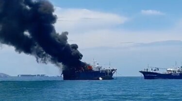 Autoridad Marítima de Panamá investigará el incendio en tres embarcaciones cerca al puerto de Vacamonte