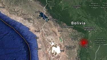 Un temblor de 6.5 grados sacude el sureste de Bolivia
