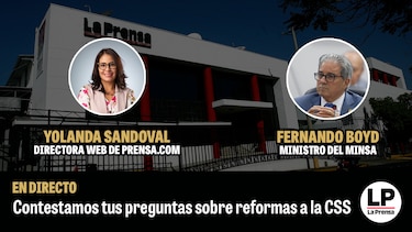 Conversatorio con Fernando Boyd, ministro de Salud, y Yolanda Sandoval, directora web de ‘La Prensa’, sobre las reformas a las pensiones