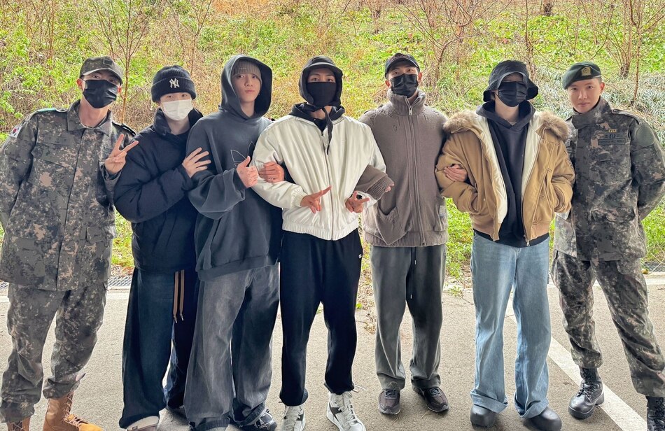 BTS en el servicio militar: se filtran fotos del grupo