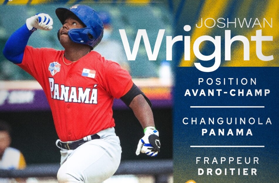 Joshwan Wright refuerza el talento panameño en los Capitales de Quebec