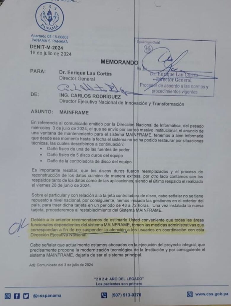 Fallos informáticos detienen trámites financieros para trabajadores y empresas en la CSS