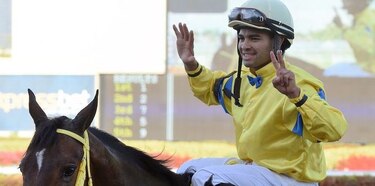 El panameño Luis Sáez hace historia en Gulfstream Park