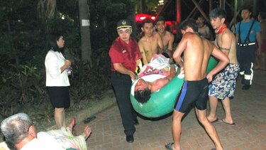 Suman 524 heridos por incendio en parque acuático de Taiwan