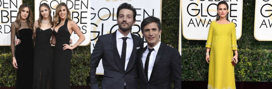 La alfombra roja de los Globos de Oro