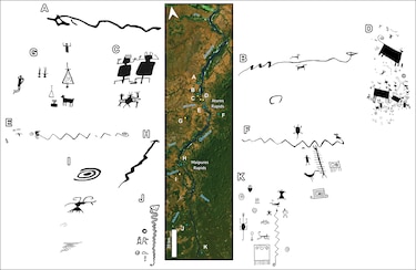 Descubren en el Orinoco grabados rupestres gigantes de hace miles de años