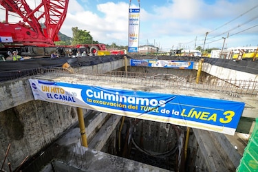 Tuneladora completa la excavación del tramo subterráneo de la Línea 3 del Metro