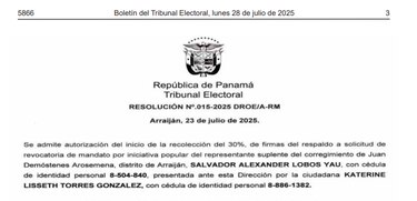 TE autoriza proceso de revocatoria de mandato a suplente de representante