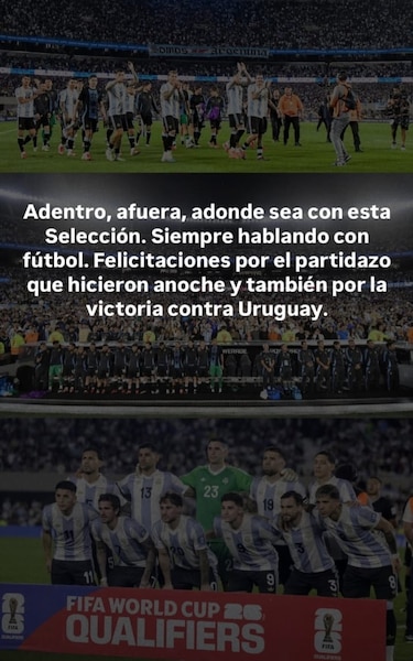Fiesta Albiceleste: La reacción de Messi tras la goleada de Argentina a Brasil