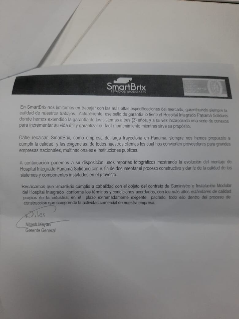 El Ministerio Público investiga el  hospital modular de Albrook
