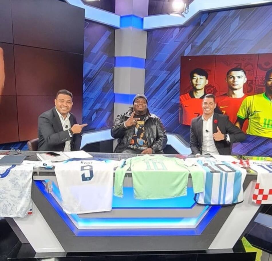 Sech cumple su sueño de narrar un juego del mundial de fútbol