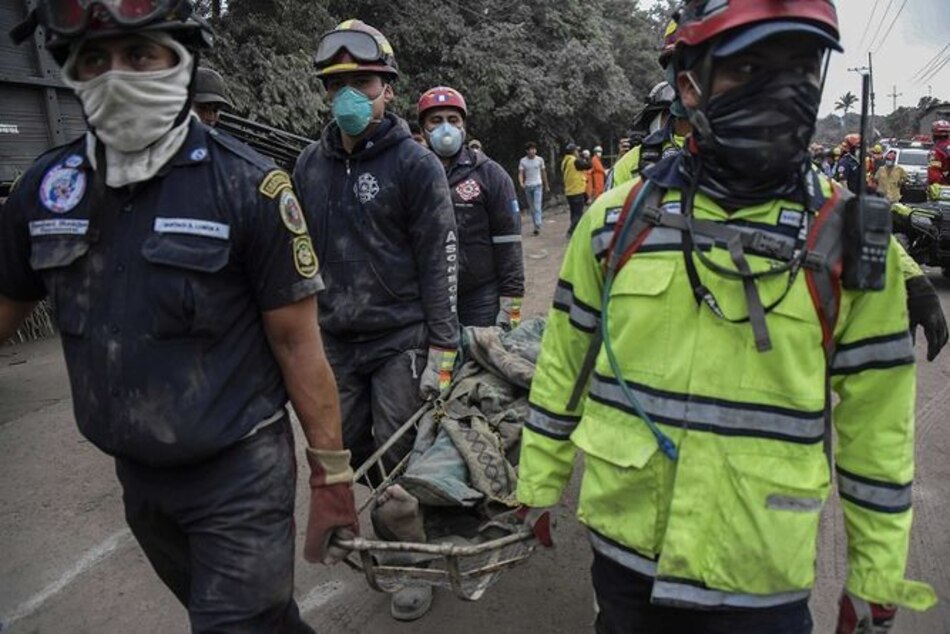 Sube a 69 la cifra de muertos en Guatemala por erupción volcánica