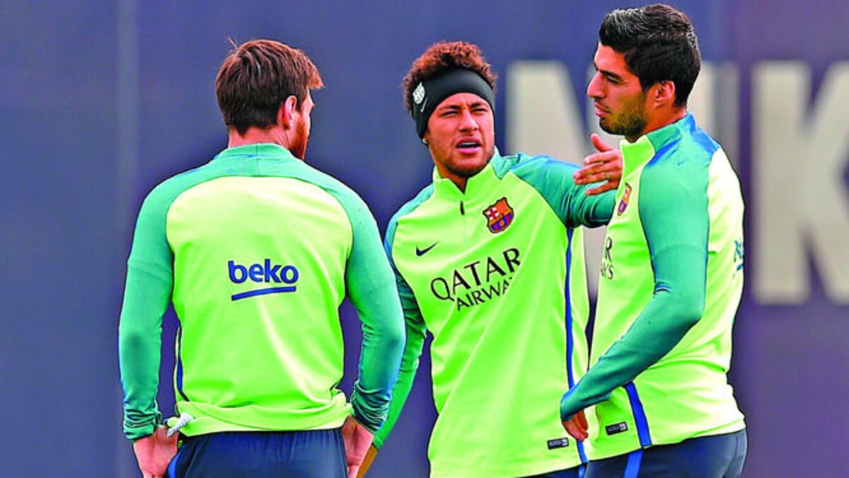 El Barcelona volverá a apostar a su tridente ofensivo de Lionel Messi, Luis Suárez y Neymar para intentar vencer hoy al Villarreal.