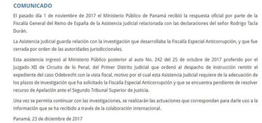 Roberto Roy niega haber recibido coimas del consorcio que construyó el Metro de Panamá