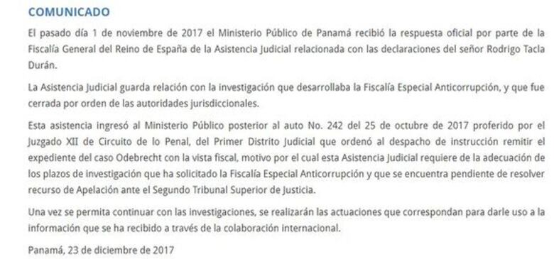 Roberto Roy niega haber recibido coimas del consorcio que construyó el Metro de Panamá