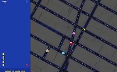 Google Maps convierte ciudades en el famoso videojuego Pac-Man