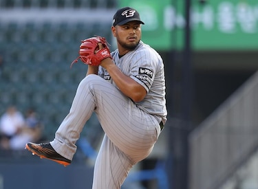 El panameño Jaime Barría logró su primera victoria con los Hanwha Eagles de Corea del Sur