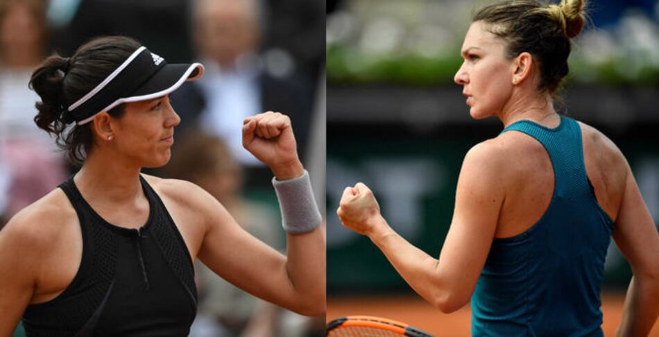 Muguruza y Halep pasan a semifinales