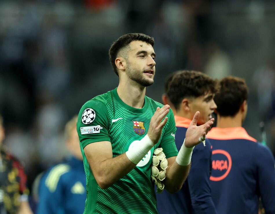 Joan García, portero del Barcelona se rompe el menisco y estará entre cuatro y seis semanas de baja