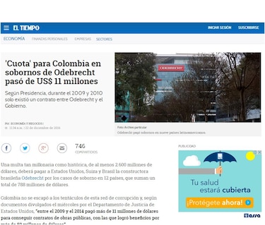 Así reflejan medios internacionales el escándalo de los millonarios sobornos pagados por Odebrecht
