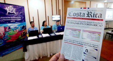 Costa Rica realiza feria de empleo para extranjeros refugiados