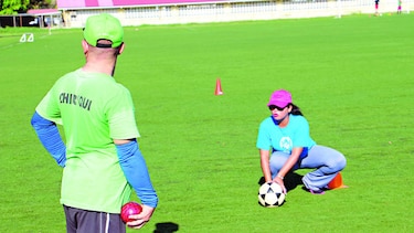 Promotora deportiva de la comarca Ngäbe