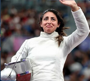 Esgrimista egipcia reveló que participó embarazada de siete meses en París 2024