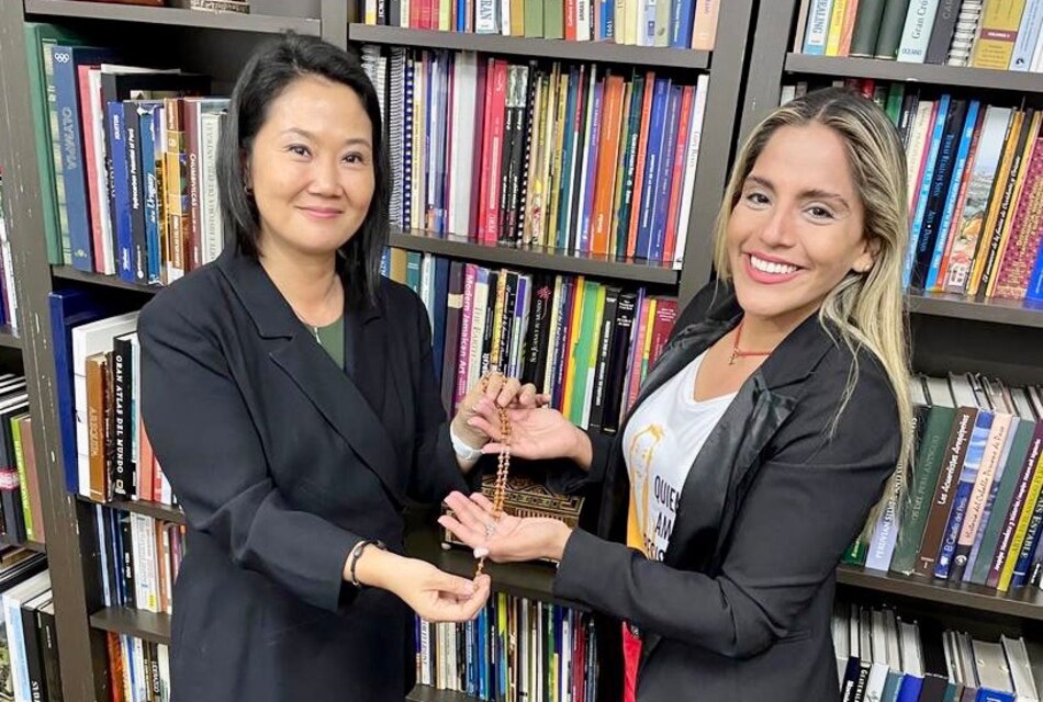 La opositora peruana Keiko Fujimori se reúne con la hija de la expresidenta boliviana Jeanine Áñez