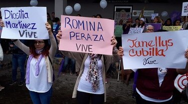 ‘¡No más feminicidios!’, gritaron manifestantes que pedían más seguridad en Boquete