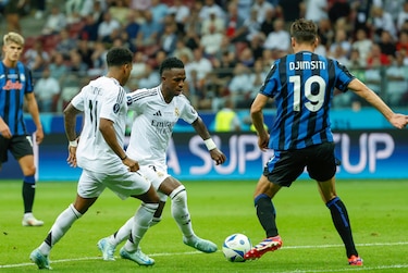 Real Madrid, campeón de la Supercopa de Europa: Vinicius deslumbra y Mbappé se estrena con gol