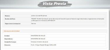 Minsa contrata por más de $200 mil un servicio de asesoría para sus negociaciones con IBT