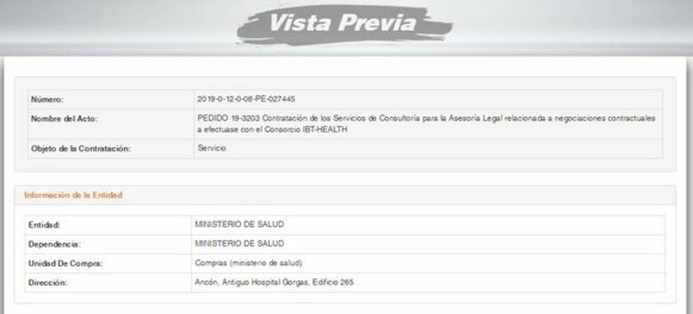 Minsa contrata por más de $200 mil un servicio de asesoría para sus negociaciones con IBT