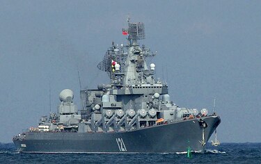 Rusia sufre revés: el buque Moskva se hundió
