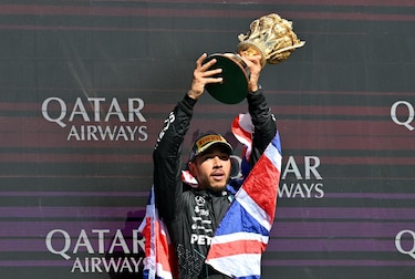 Hamilton gana en Silverstone y eleva a 104 su propio récord histórico de triunfos en la F1