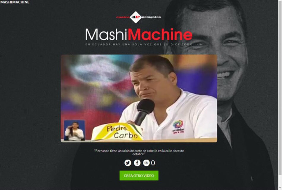Crean herramienta capaz de improvisar discursos con la voz del presidente Rafael Correa