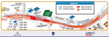 Desvíos en San Miguelito por montaje de vigas del Metro
