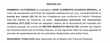 TE autoriza inicio del proceso de revocatoria contra el alcalde Mayer Mizrachi