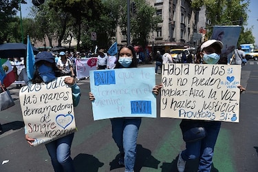 Marcha en contra del aborto en Ciudad de México
