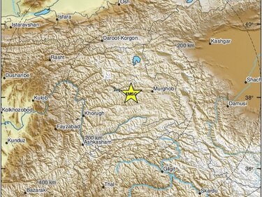 Un terremoto de 6.8 grados sacude el sur de Tayikistán