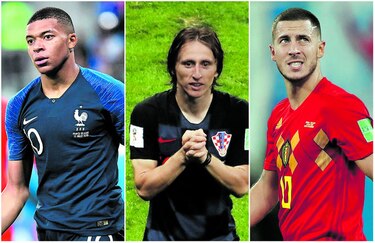 Modric, Mbappé y Hazard, los candidatos al oro