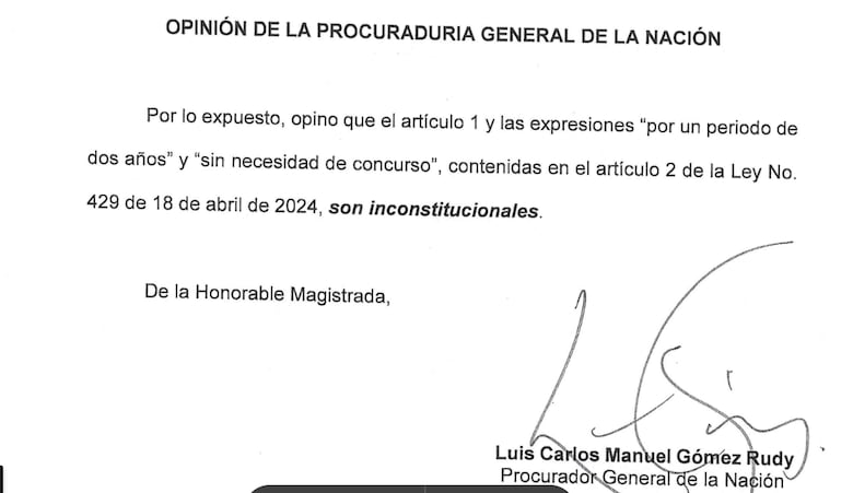 Procurador Gómez Rudy opina que es inconstitucional ‘el blindaje’ a funcionarios de la Asamblea en dos años