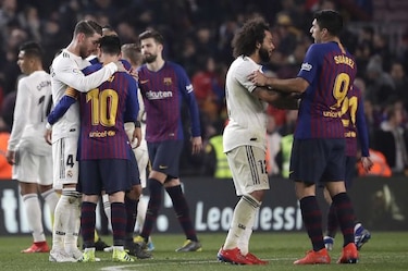 Real Madrid y Barcelona empatan y dejan abierta la semifinal de la Copa del Rey